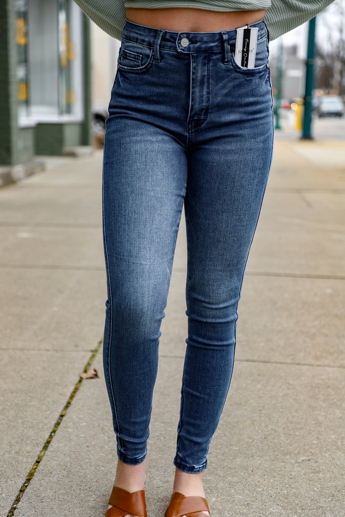 fvwitlyh Tummy Control Jeans for Women Women's Lift Super Comfy Stretch  Denim Skinny Jeans